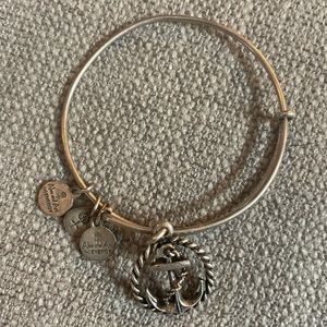 Alex and ani silver anchor bracelet